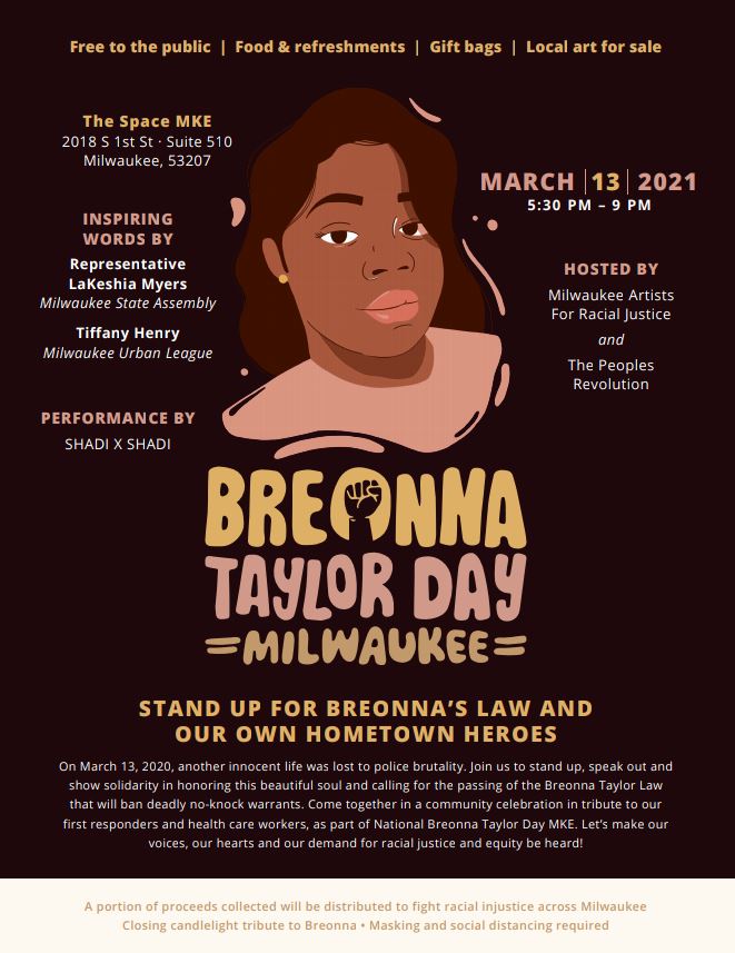 LiberateMke's tweet image. Join us Saturday for Breonna Taylor Day!!!!

We celebrate the life she lived and mourn with those around the world because she should be here with us. 

#BreonnaTaylor #MKE