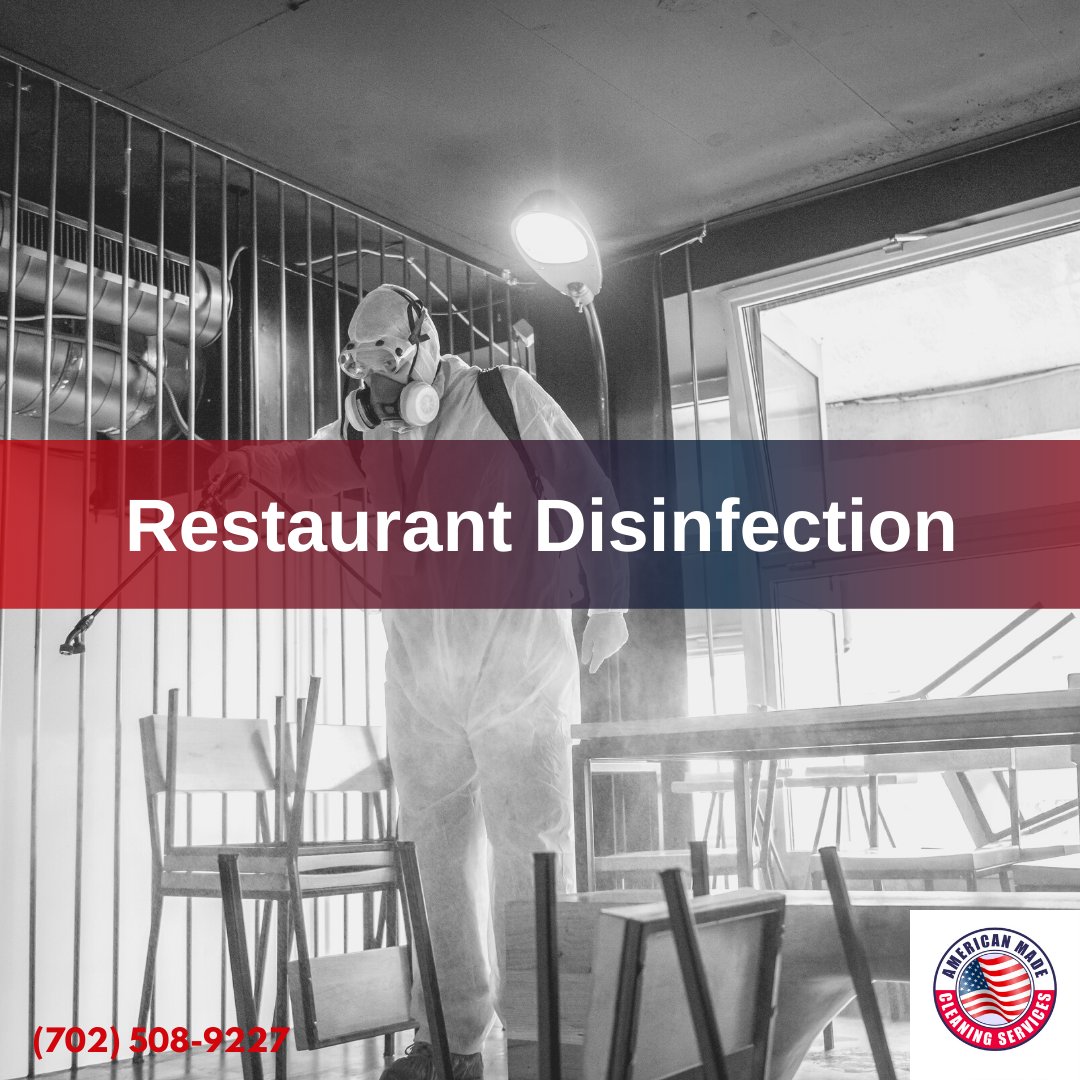 AmericanMadeCS's tweet photo. Restaurant disinfecting services throughout the Greater Las Vegas area. You can rely on American Made Cleaning Services for any disinfecting or cleaning needs.

https://t.co/o0XUJYg3ZQ
#restaurantdisinfecting #LasVegasdisinfecting #NorthLasVegas #Aliante #Summerlin #ClarkCounty https://t.co/sG0qmWv5hO