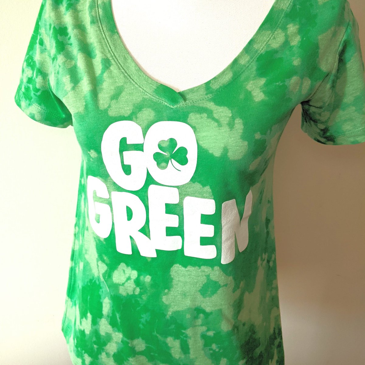 PinkProspect's tweet image. Tie dye "GO GREEN" tops are live. Link in bio to shop! ☘️💚
