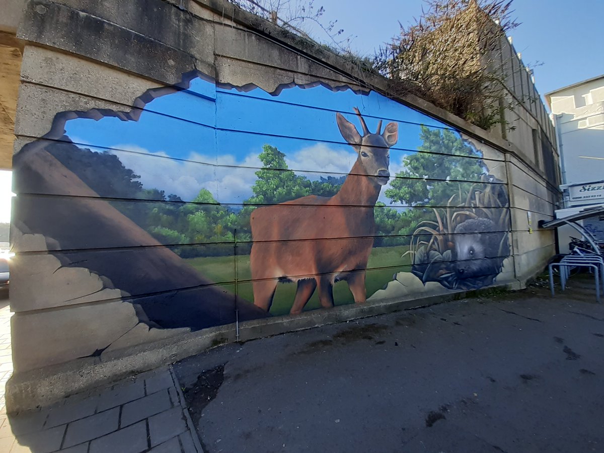 Have you seen the new mural of Tolworth Court Farm Fields @ Tolworth Station by <a href="/WeAreSkyHigh/">AiR Faction</a>? <a href="/CitizenZoo/">Citizen Zoo</a> &amp; <a href="/communitybrain/">The Community Brain</a> believe TCFF could be one of London’s greatest nature reserves ow.ly/cZGt50DWnjU
Like, share &amp; comment to support our #MakeLondon bid <a href="/MayorofLondon/">Mayor of London, Sadiq Khan</a>