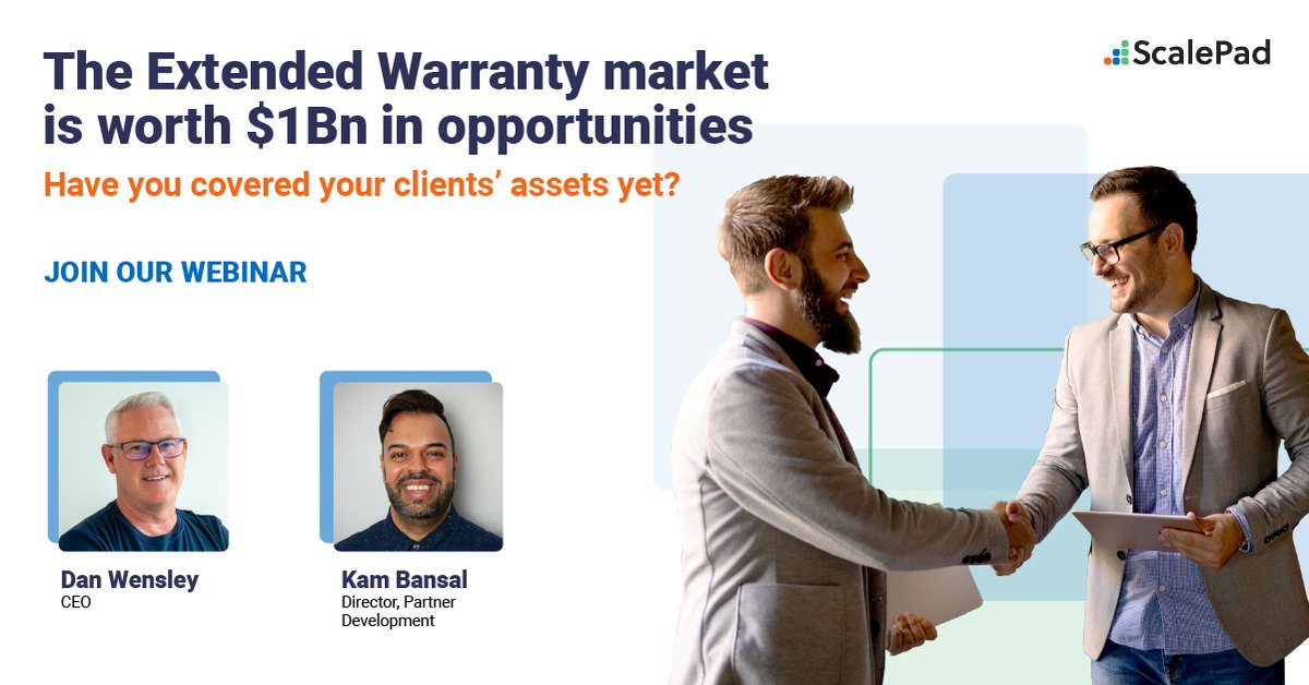 Our Partners have 1 billion dollars in warranty opportunities. What are you waiting for? Come learn more at our Master Class on March 23rd. #MSP

 try.scalepad.com/master-class-w…