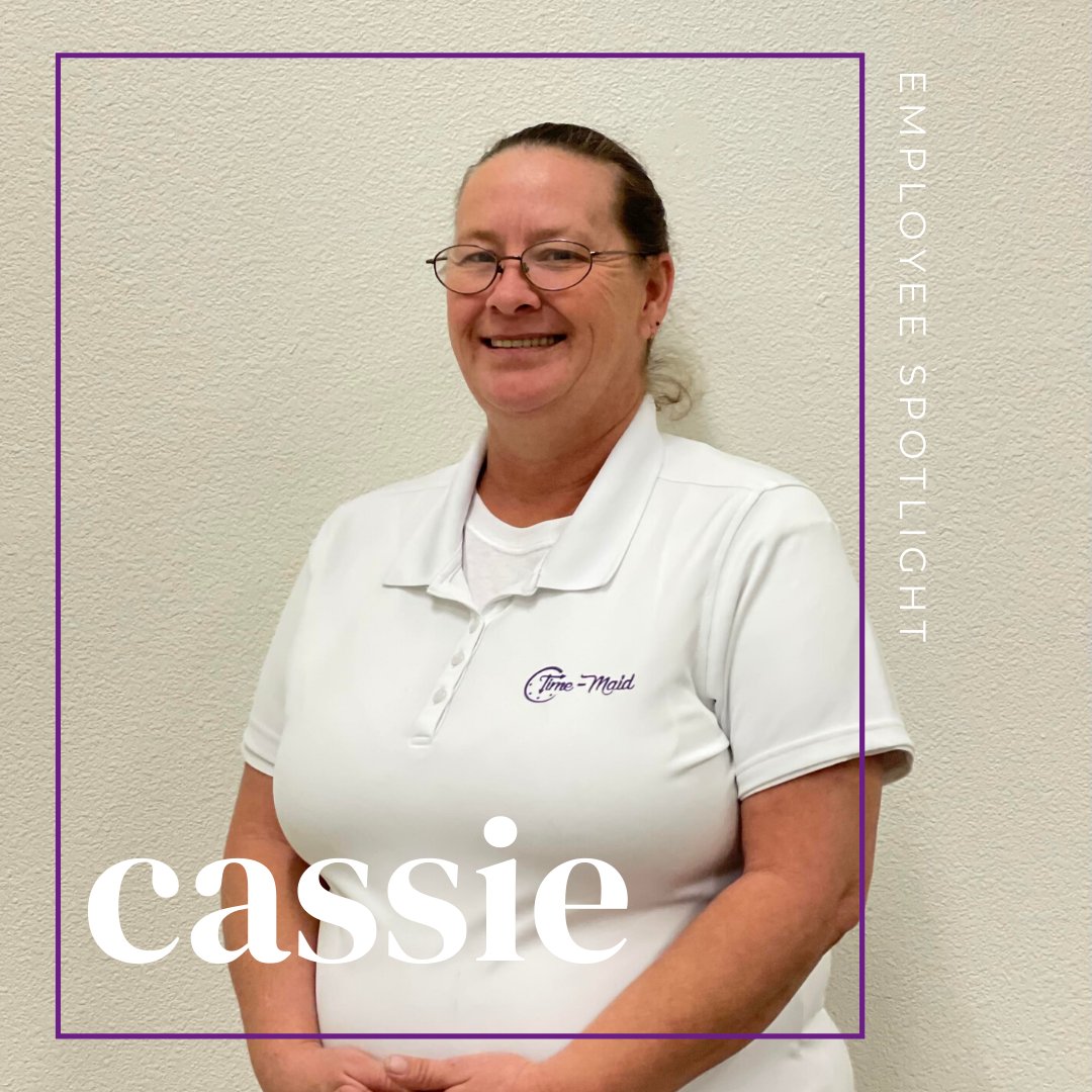 Timemaid's tweet image. 😍 Cassie’s consistency and constant effort to learn and improve her cleaning skills have been noticed by all our clients.
_
💜 She has been following all our core values and has an admirable work ethic. Thank you for all you do Cassie!!