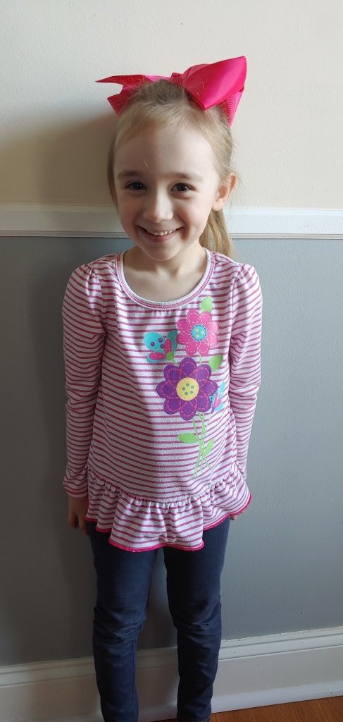MicroElem's tweet photo. Meet June! June is Today’s Good News Call of the Day! She was nominated by her teacher Mrs. Britt. Mrs. Britt says that “June is always on our meeting and turns in her work everyday. June always has a smile on her face and brightens my day.” Great job! #MicroPride https://t.co/o8IkISb8UO