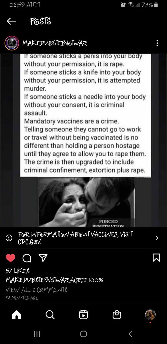 FOESAD5150's tweet photo. #manditoryvaccines is #forcedpenetration
#manditory #vaccines is #fored #penetration #rape #viloence #violation #personalspace #mybodymychoice
#vaccine=#devolution #virus=#evolution #evolveorperish #livefreeordie #selfdefense is NOT violence, it is the preservation of #peace https://t.co/bL41BhL32U