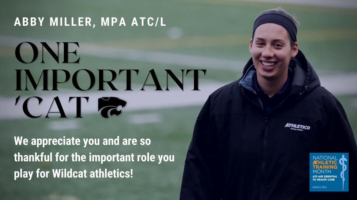 Here's to you @Wildcat_AT and the crucial services you provide our Wildcats! We appreciate our partnership with <a href="/Athletico/">Athletico PT</a> and salute all involved in keeping our kids healthy.