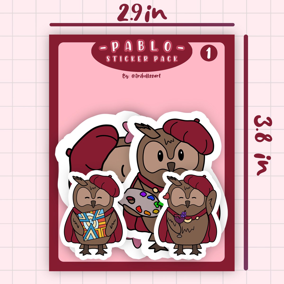 aribellzzart's tweet photo. I’m running a sale on Billy,Emily, Nellie and Pablo sticker sheets and packs today!! 

Get yours today with the code ONEDAY10

https://t.co/KTTcaxE2aP https://t.co/r7rsIKvDeh