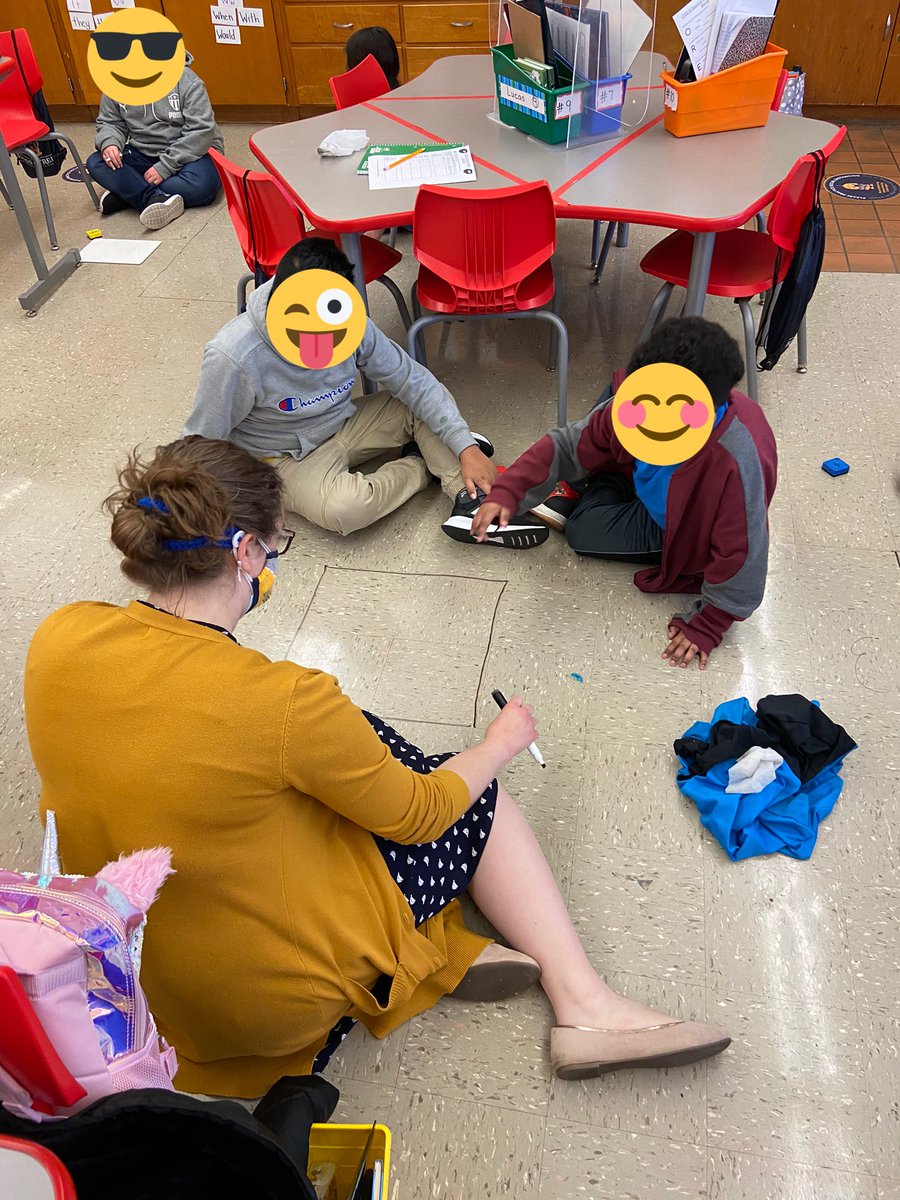 LMyersUNCGMSPS's tweet image. Students @UNCGMSPS enjoyed using the floor tiles in our classroom to apply their knowledge of area and perimeter. #mathematicians #UNCGmsps