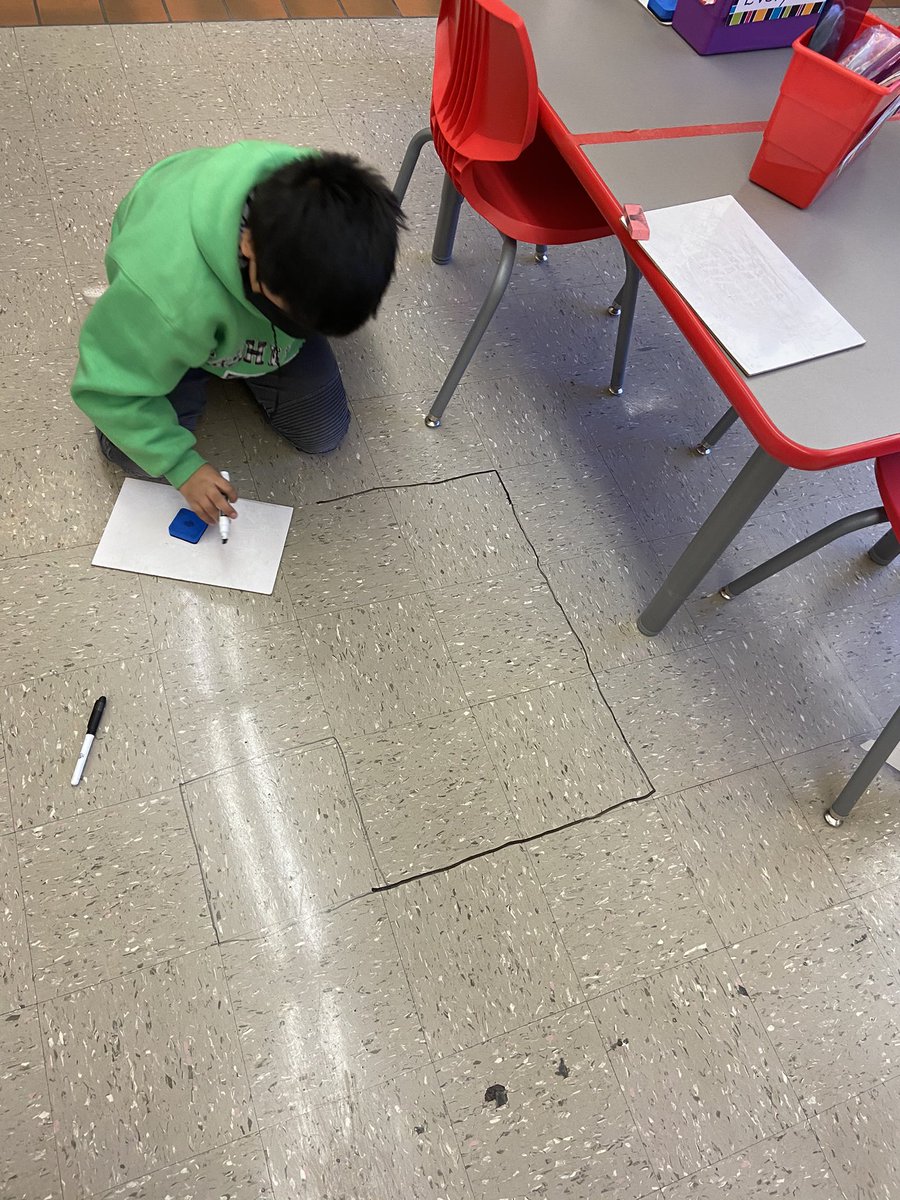 LMyersUNCGMSPS's tweet image. Students @UNCGMSPS enjoyed using the floor tiles in our classroom to apply their knowledge of area and perimeter. #mathematicians #UNCGmsps