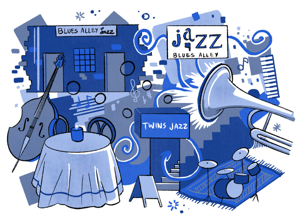 DCist's tweet image. The dwindling number of full-time jazz clubs in the District sparks unease for musicians as they wonder about the impact on the city’s rich jazz culture and whether they'll have space to practice their craft once the pandemic is over. dcist.com/story/21/03/11…