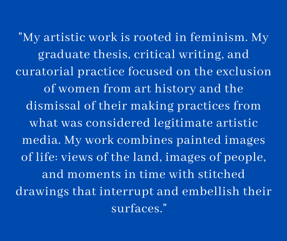 banffcentre's tweet photo. Extended Media Artist by night and Board &amp; External Relations by day, introducing our next featured staff artist, Kristen Pauch-Nolin.

@TriTuffy draws and paints when she's not working closely with our board of governors and managing public sector grants. #StaffArtistSpotlight https://t.co/k7IhkagkE3
