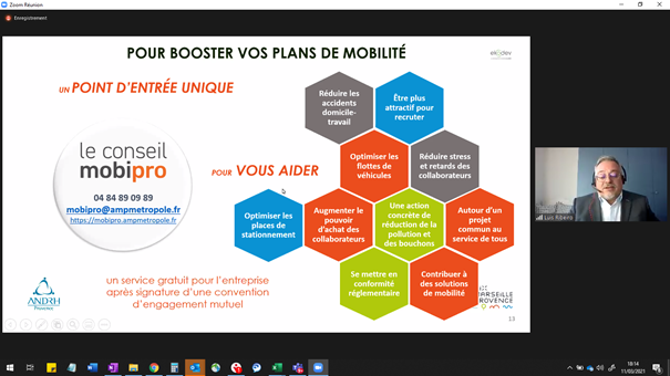 AndrhProvence's tweet photo. EN LIVE - Présentation de #mobipro par l'équipe de la métropole Aix-Marseille - Webinar en partenariat avec @AndrhProvence - Comment booster les plans de mobilité des entreprises ? https://t.co/XVXjX87nBh