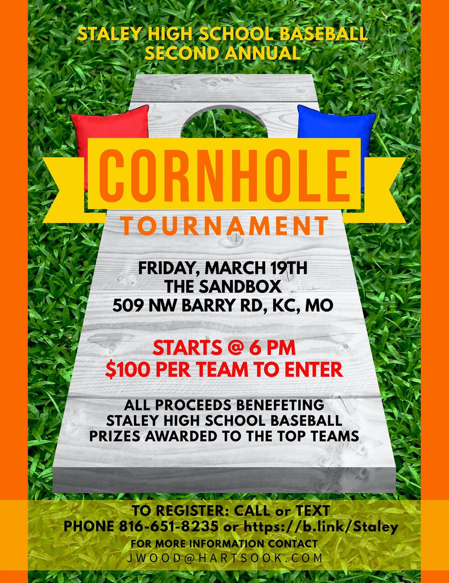 Fundraiser for Staley Baseball on March 19th. Also, a silent auction will be going on.  Would love to see you there!