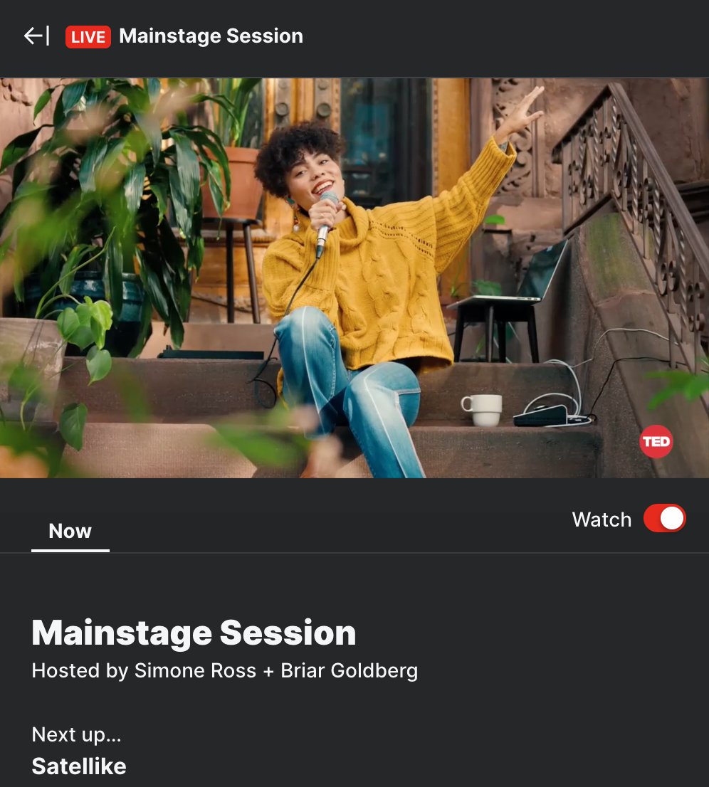 Listening to the beautiful music of @MadisonMcFerrin  on @ted @DWEN @TEDLiveHQ - love the vibe, the message and the music!! 🙏🏽 I'm a fan... and also a fellow @GFSchool alumna 😊