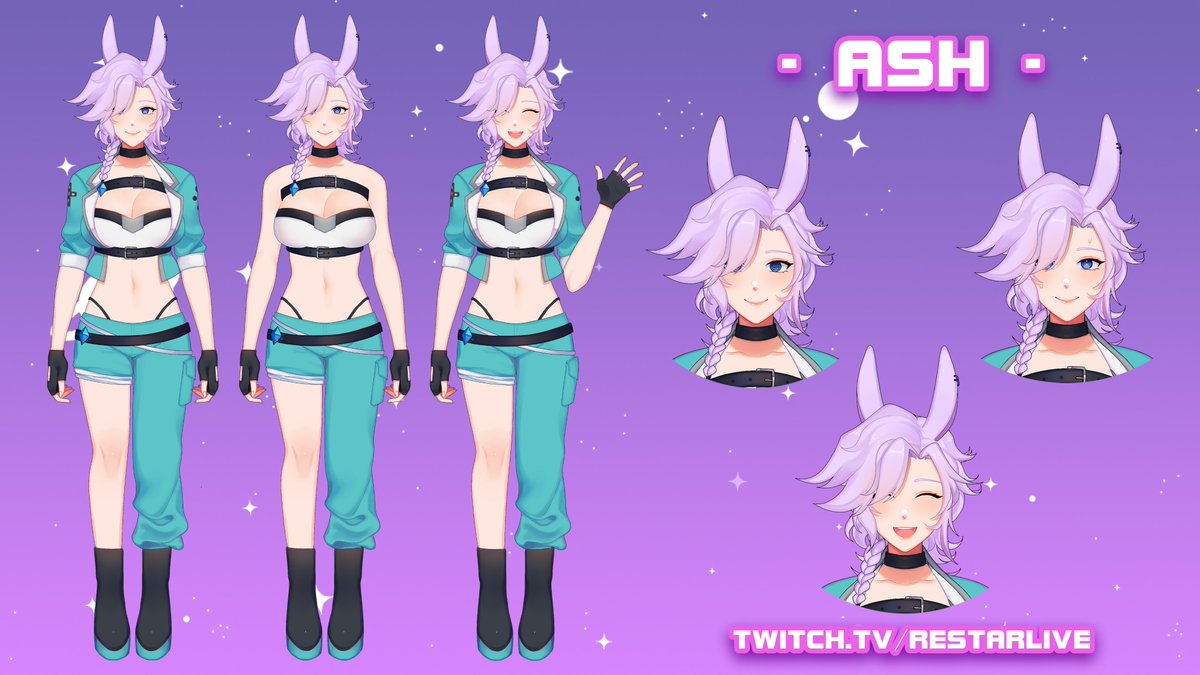 RestarLive ✨👾👾✨ Retro Rabbit VTuber Duo tweet media