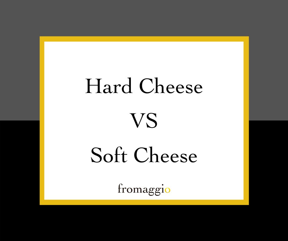 fromaggio1's tweet photo. The main difference between these two is in their moisture level! Typically, if a cheese has less than 50% moisture, it is considered a hard cheese! #cheesefacts #hardcheese #softcheese https://t.co/NmpMUMVAE7