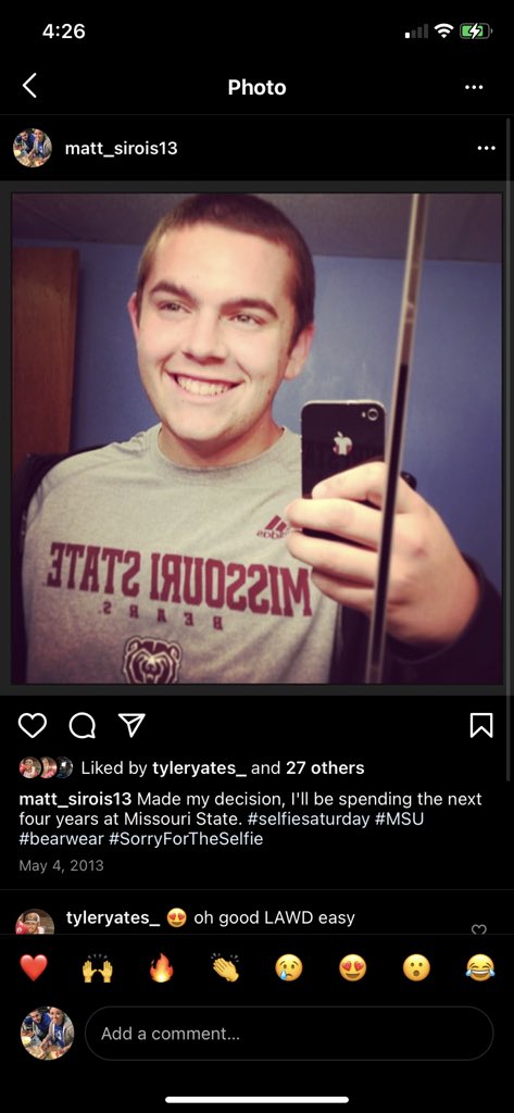 matt_sirois's tweet photo. Emily went to an old Instagram post and did me dirty lmfao https://t.co/HGVdz0jxFb