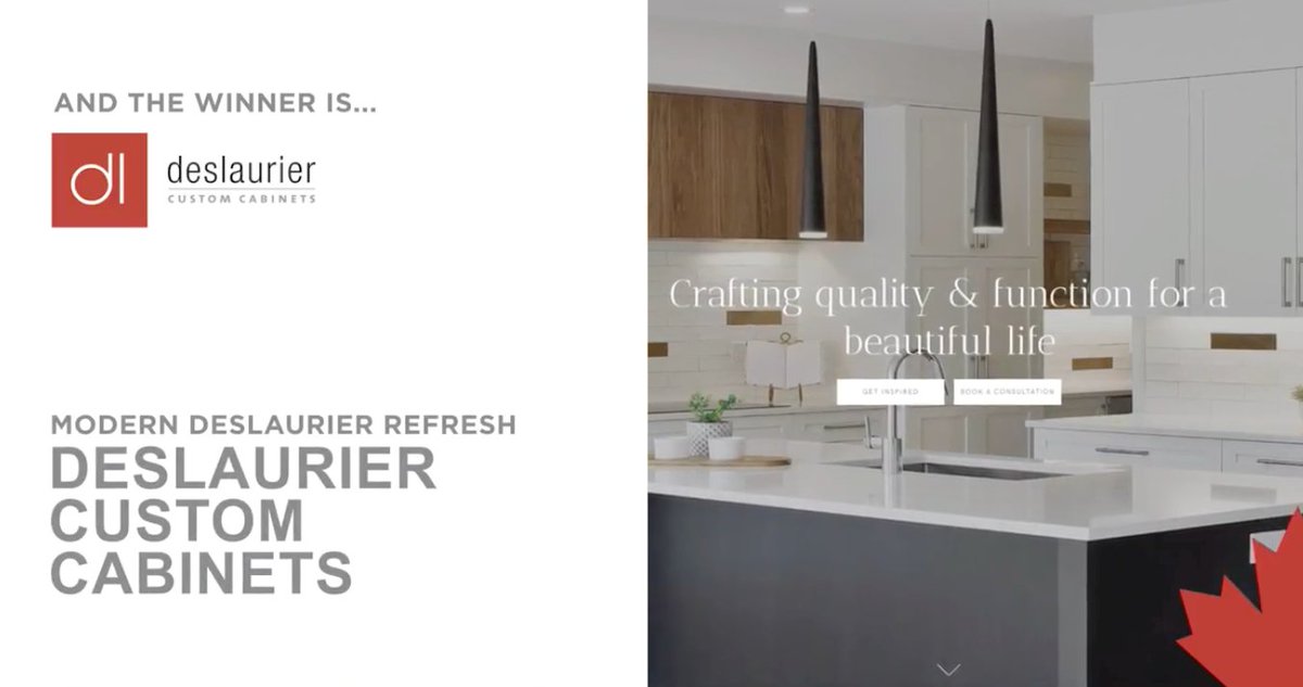 A big thanks to @GOHBA_OTTAWA for awarding Deslaurier the “Best Industry Partner Website” at last night’s virtual SAM Awards! 

Congrats to all the #GOHBAAWARDS winners! DCC is committed to crafting quality &amp; function for a beautiful life!