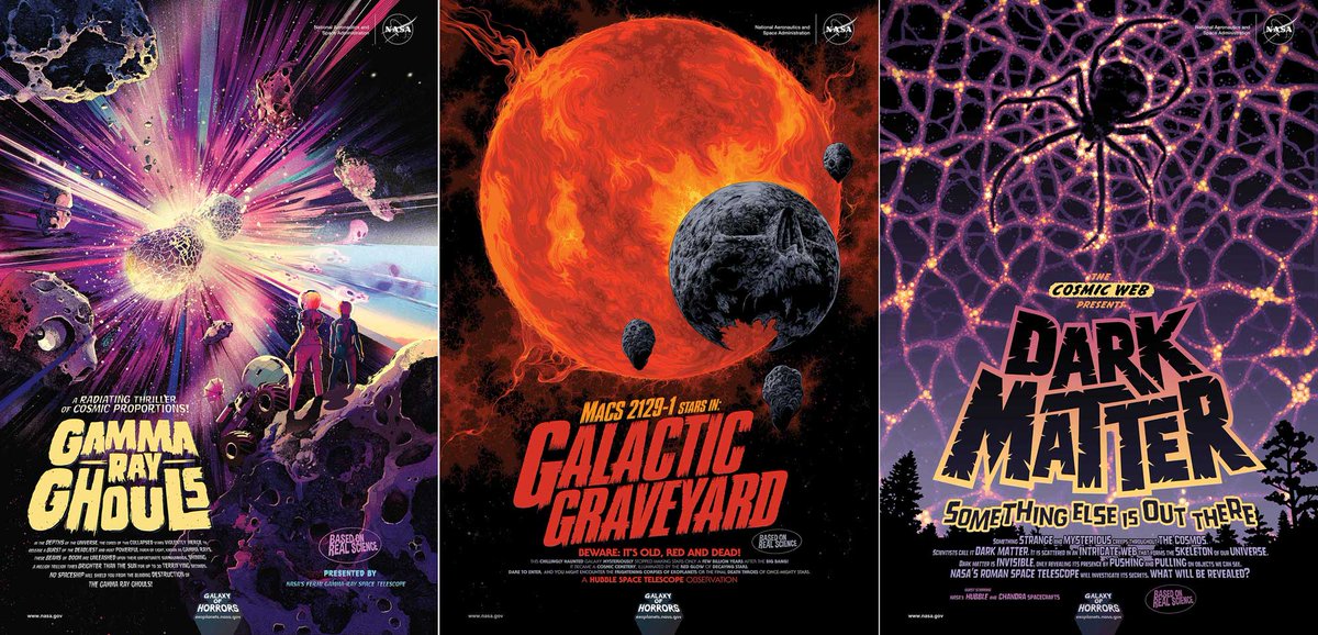 NASAExoplanets's tweet photo. We’ll be at #SXSW next week to share how @NASA communicators and astrophysicists turn complex science into popular art. In the meantime, download our free posters from the most spine-chilling corners of the universe: https://t.co/GSlFbHcbG6 #NASASXSW https://t.co/7KUof6K0YJ