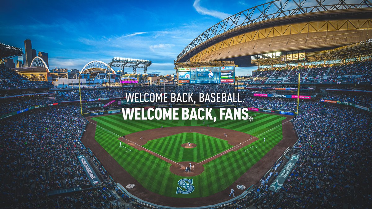 Welcome home. 💙

We are excited to announce that 9,000 fans will be able to safely return to <a href="/TMobilePark/">T-Mobile Park</a>, beginning on Opening Night, April 1st. 

Everything you need to know ⤵️ 
atmlb.com/3vgnWmM