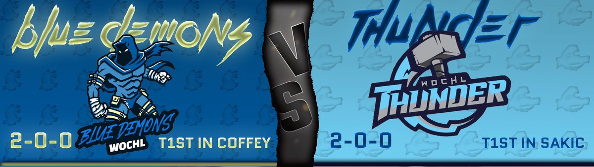 Tonight the WoCHL Thunder are back in action with 5 players making their WoCHL debuts vs Blue Demons. A head to head battle between the top two defensive teams in the WoCHL.