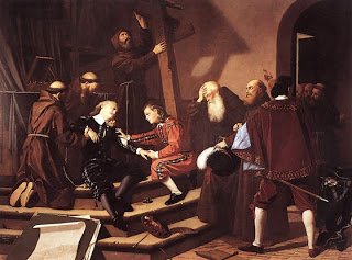 SevillaMagica's tweet photo. @RETUS77mca Manuel Cabral Aguado Bejarano es el autor de esta obra que representa la caída de Murillo del andamio 
en 1681,cuando se encontraba pintando en Cádiz los Desposorios místicos de Santa Catalina ( hoy en @MuseoCadiz) Las secuelas de tal caída le llevó a la muerte al siguiente año https://t.co/Pjsxd9geBF