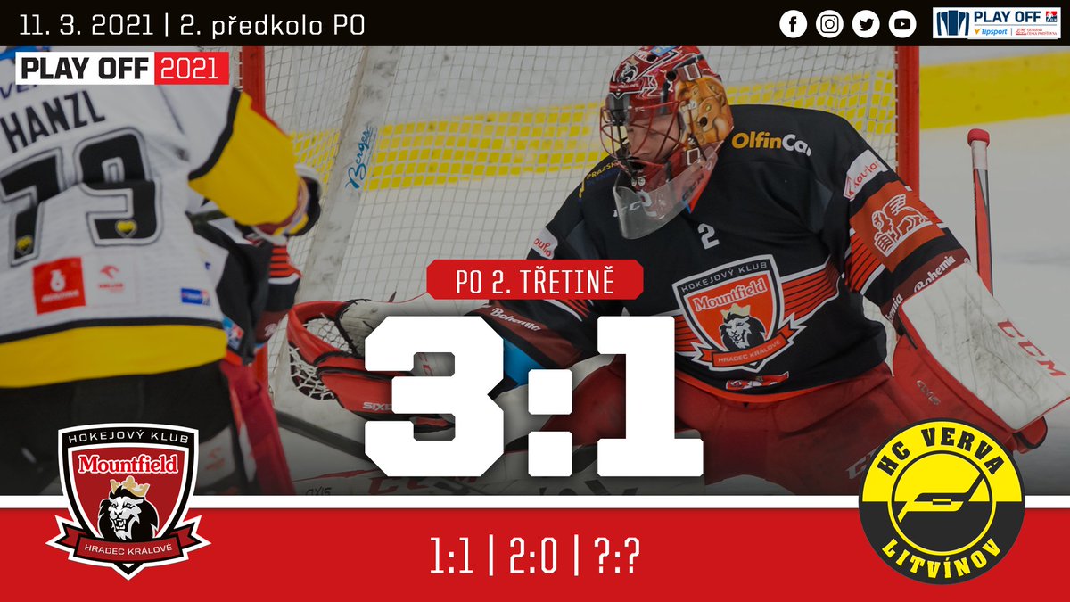 MountfieldHK's tweet photo. 2⃣ Už vedeme o dvě branky! Jakub #Orsava totiž využil hned první přesilovou hru, kterou nám @hcverva nabídla. A v samotném závěru prostředního dějství navíc tečoval kotouč mimo dosah brankáře zkušený Petr #Koukal! 👏
❤️ https://t.co/jwGOE16cFs https://t.co/8iVTA3EGIo