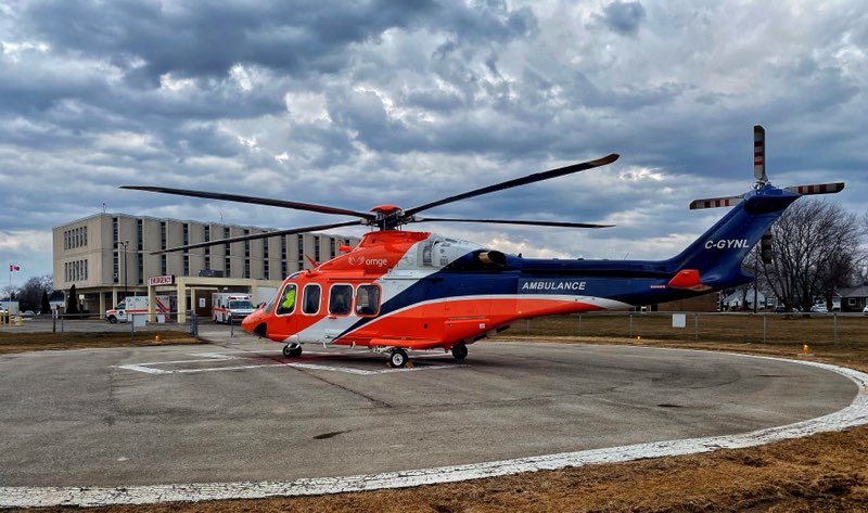 #HaldimandOPP investigating an earlier two vehicle crash on Highway 6 north of Third Line near #Hagersville. Female patient was ejected and airlifted to Hamilton General Hospital by @Ornge helicopter.  @HaldEmerg https://t.co/5usEAkzQcj