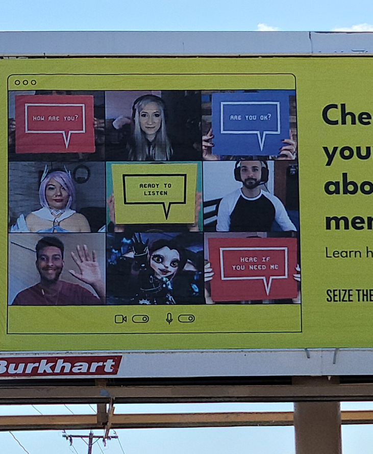 rookuri_'s tweet photo. That's me?! On billboards in the US w/ our @GuildWars2 fam?!

I was always told growing up that gaming wouldn't 'matter' or 'make a difference'. Well, here we are: devs, gamers, &amp; creators doing just that.

#seizetheawkward🤝💖🗨️Reach out &amp; start a convo!

https://t.co/zITYEzFZym https://t.co/EPzX5bsgYO