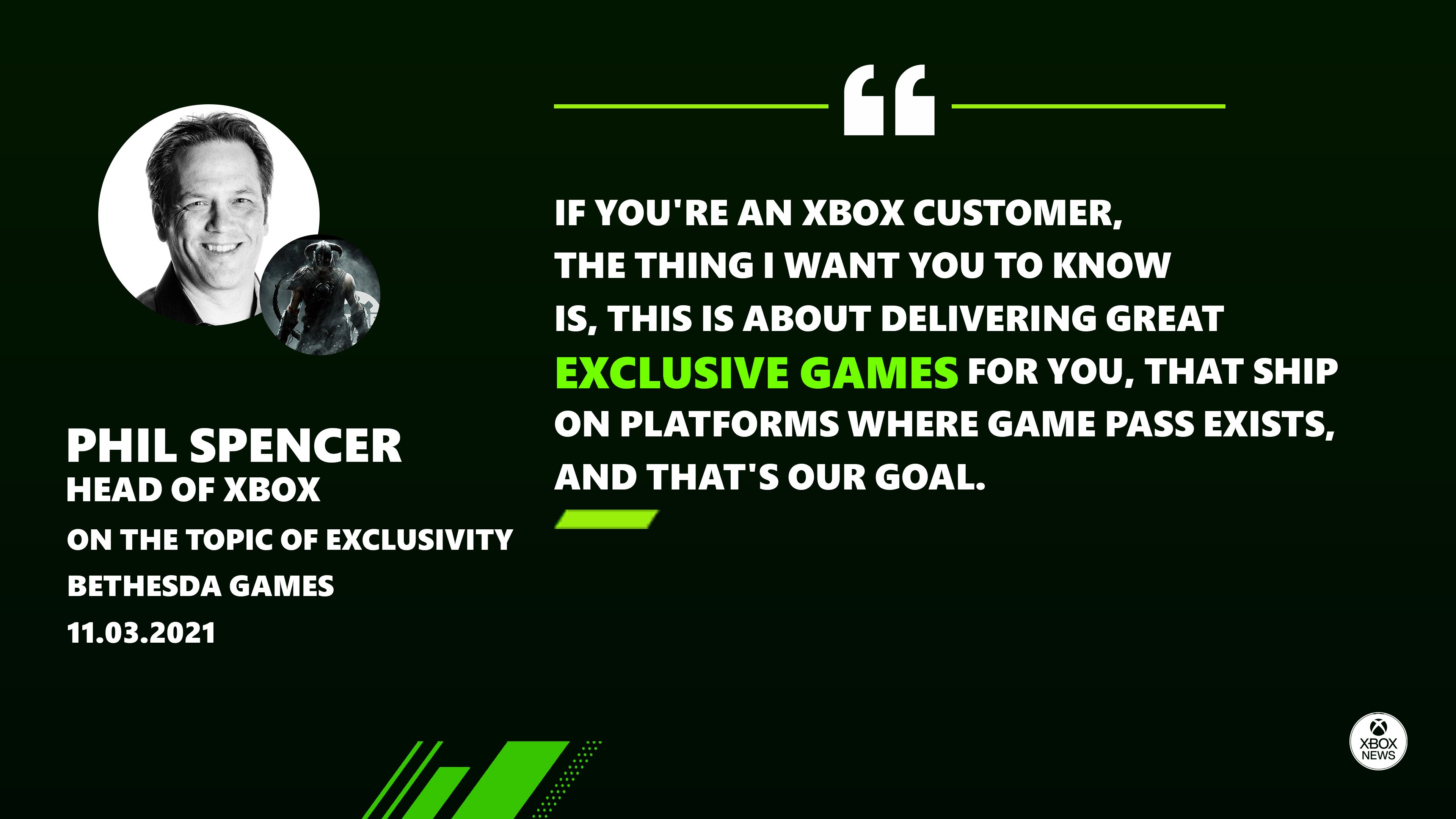 XB News (Not affiliated with Xbox) on X: Phil Spencer on Bethesda  Exclusivity  / X