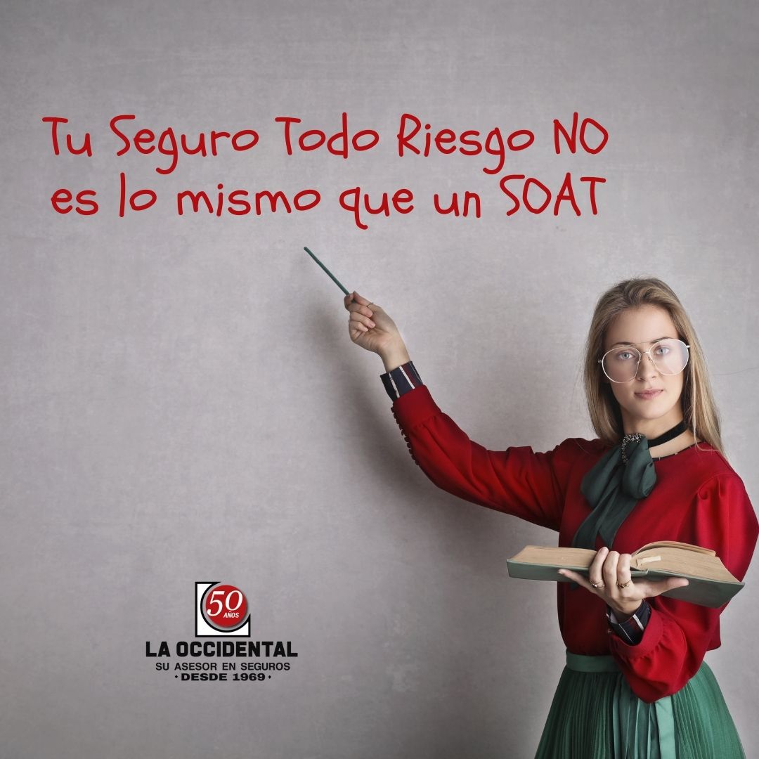 🙋🏻Tu #SeguroTodoRiesgo NO es un SOAT🤔El seguro todo riesgo para vehículo ofrece la cobertura necesaria sobre el patrimonio y el de terceros. El SOAT es un requisito para todo vehículo colombiano para cobertura médica a víctimas de accidentes de tránsito específicamente. #soat