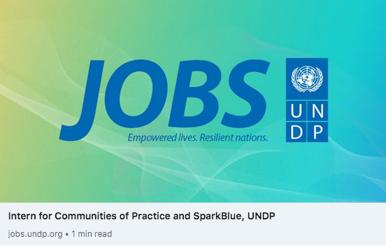 #jobopportunity! Our team is looking for a dynamic intern to support #KNOWLEDGE management in the <a href="/UNDP/">UN Development</a> #SDG Integration Team. He/ she will support the global #communitiesofpractice. There is compensation. Application deadline: 24 March 2021. Apply here ➡️ jobs.undp.org/cj_view_job.cf…