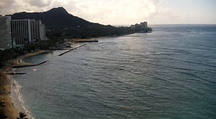 Rain is in the forecast, but #waikiki looks as beautiful as ever! #hiweather