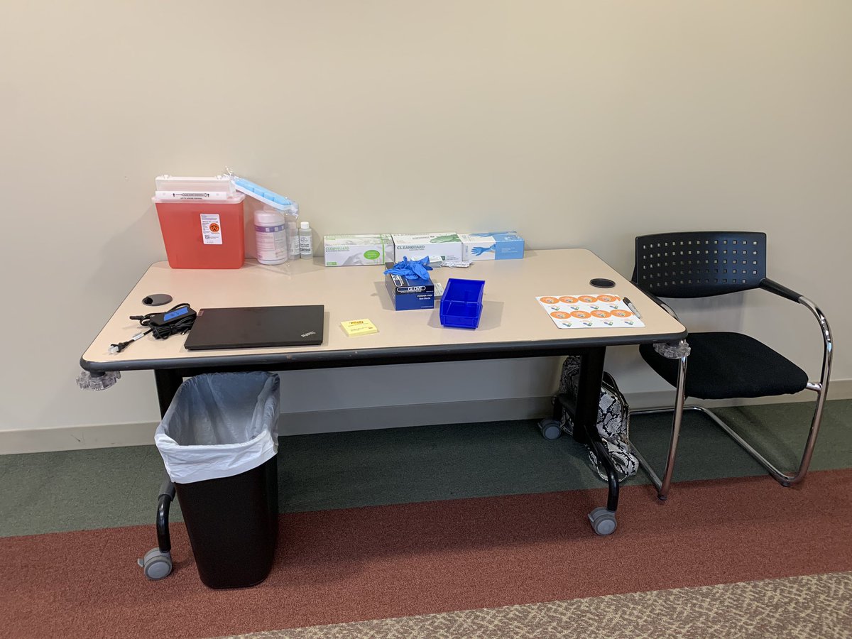 Vaccine clinic for school-related personnel is ready to go. Thank you to everyone who helped make this happen!  So glad that we are part of this effort. @AlleghenyIU3 <a href="/PAIU/">PAIU</a>