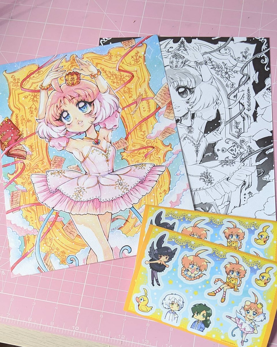 _oceaninspace's tweet photo. The Princess Tutu prints are in and I'm IN LOVE 🥺❤️
Signup is still open for this whole set until the end of March! https://t.co/YEVbm80bZ0 https://t.co/N8gh6Uri6o
