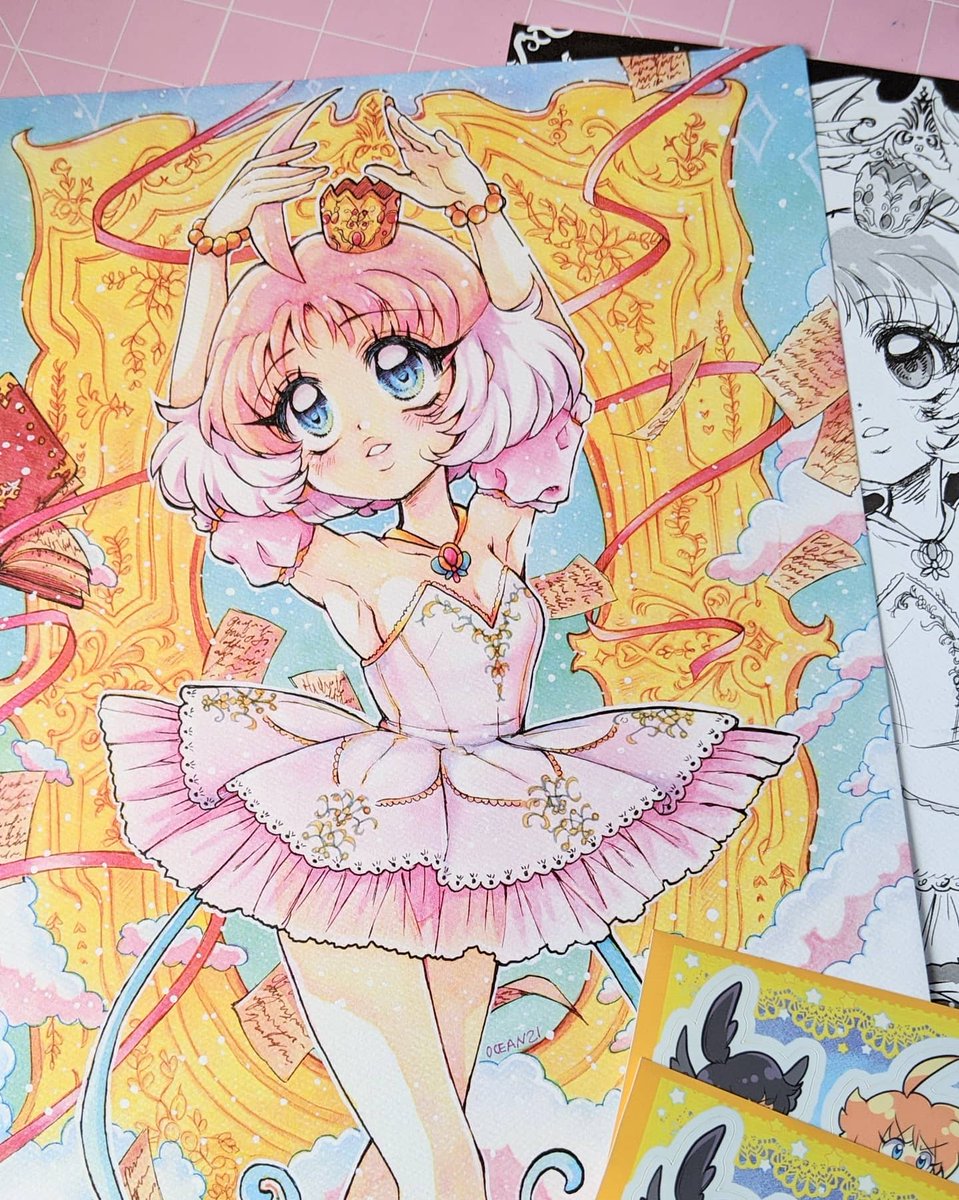 _oceaninspace's tweet photo. The Princess Tutu prints are in and I'm IN LOVE 🥺❤️
Signup is still open for this whole set until the end of March! https://t.co/YEVbm80bZ0 https://t.co/N8gh6Uri6o