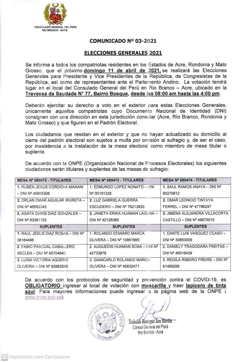 consuladoperuac's tweet photo. Elecciones Generales 2021 🇵🇪 https://t.co/iEjh3v7r1q