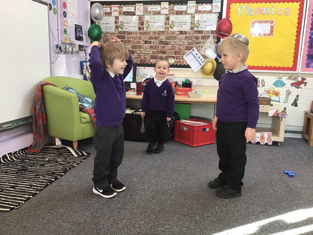 leights81's tweet photo. Making a see-saw, being an inspector, spacemen helmets and reading to each other. Nursery in full swing this morning @RowParkAcademy #childinitiated #playingtogether https://t.co/OLzLdo68as