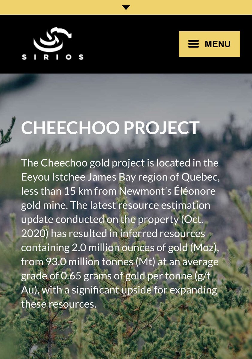 GitchieCheechoo's tweet image. Interesting that this Gold Mine Company #Sirios decided to title their Gold Claim after my family name, #CHEECHOO. I do not consent to it’s use.   Mr. Dominique Doucet, this is a form of #CulturalAppropriation for the purposes of Gold mining.  You have no connection to my family!