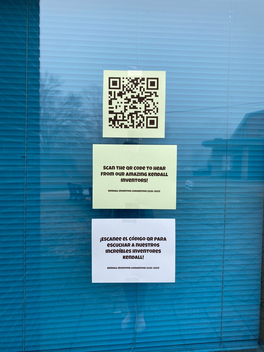 Parent engagement made easy, thanks to @Flipgrid. The QR code to our Invention Convention mixtape was shared at all drop off and pick up locations at Kendall. The parents loved being able to see the students’ inventions!