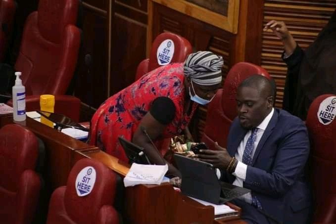 NickSheki's tweet image. How did this woman get into the parliament,the most guarded place and start hawking peanuts to mps? Some time i fail to understand some of the things..