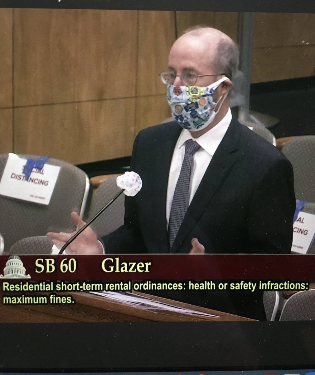 Short term rental abusers (party houses) will face higher fines under #SB60, which passed the Senate Governance and Finance committee today 5-0. Thanks to  @ilike_mike ⁦@SenateHertzberg⁩ ⁦@MariaEDurazo⁩ ⁦@Scott_Wiener⁩ ⁦⁦@CASenatorJim⁩ #STRfineincrease