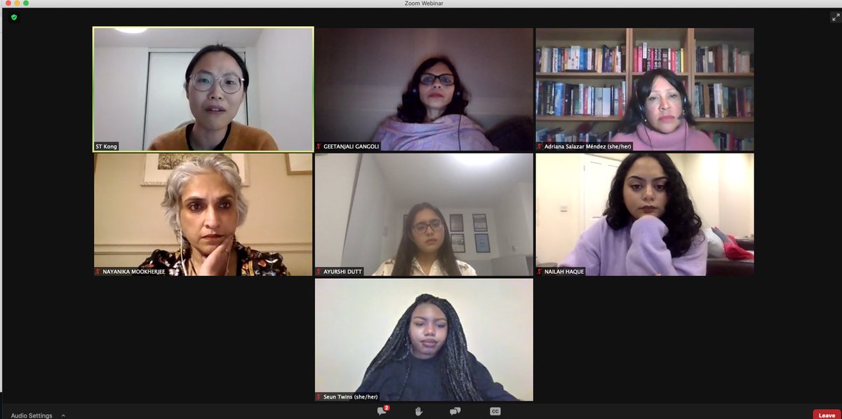 Fantastic group of inspiring women speaking out about the challenges for BAME students and staff at Durham at a webinar on intersectionality this evening at @durham_uni @WomenDU1 #WOCempowermentDU