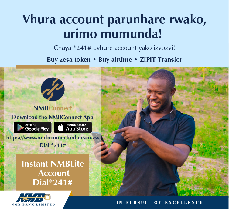263Chat's tweet photo. Vhura account yako ne @NMBBankZim ipapo ipapo zviri smart kwauri ikoko! Chaya *241# pafoni pako nhasi uno! #NMBBankRedefiningBanking #NMBBank #NMBConnect #NMBBankYourDigitalBank #NMBStaySafe #NMBLite https://t.co/W9rvYvyif3