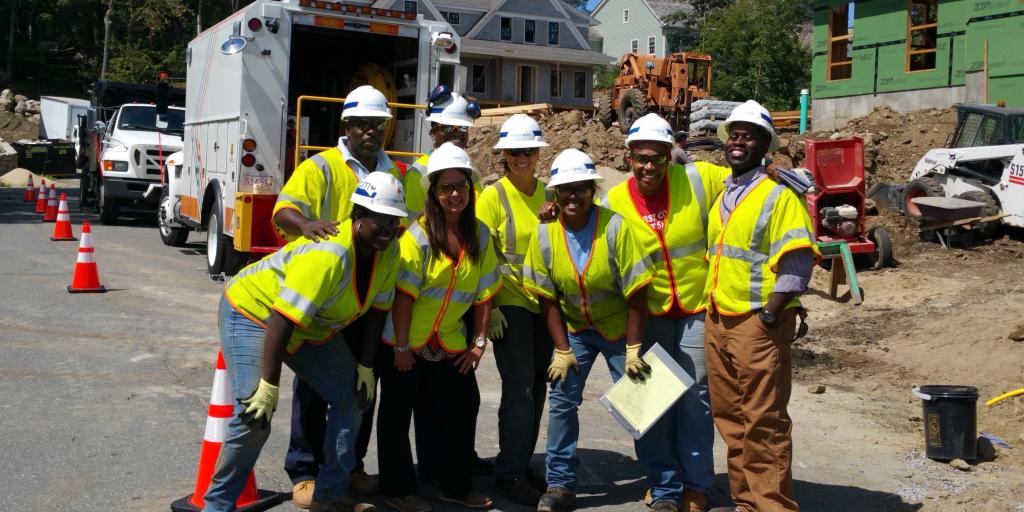 nationalgridus's tweet photo. #TBT to 2015, when a group of women banded together to form our first all-female gas worker crew. This crew safely installed gas service for a customer in Winchester, MA, to highlight opportunities for women in energy jobs.  

#WomensHistoryMonth #WomenInEnergy https://t.co/OnLrCQy4kZ
