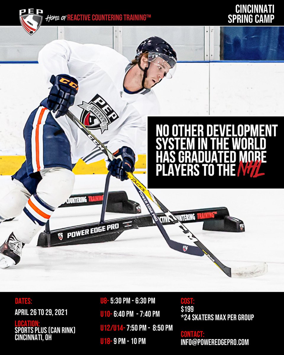 PEPHockey's tweet photo. Looking forward to our #PEPHockey Camp in Cincinnati! Don’t miss a great week of #ReactiveCountering ! Registration & information can be found at https://t.co/fOG3SnRlGG https://t.co/g9nx5ye2DZ