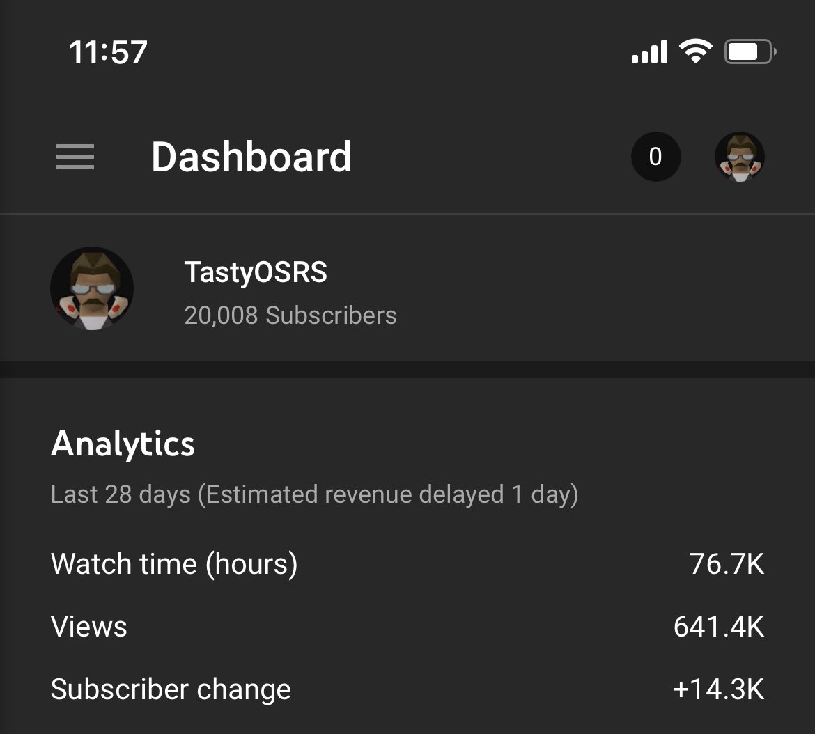TastyOSRS's tweet photo. 20K SUBS BOYS R U KIDDING ME

LOVE U ALL https://t.co/ZcLCbEpSRQ