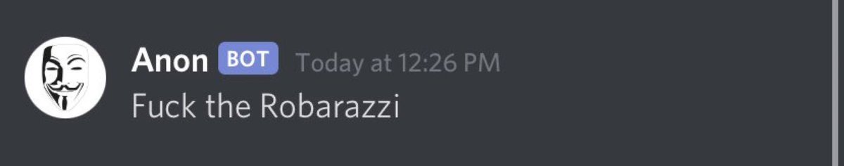 RealRobarazziHQ's tweet photo. The Robarazzi is being threatened. Will be contacting our lawyers. The truth about Anon will come out very shortly. https://t.co/injBYJoQET