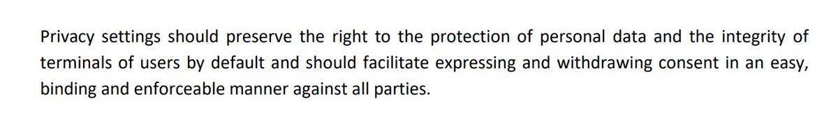 incloud's tweet image. The EDPB statement on Council version of #ePrivacy Reg calls for browser providers be explicitly included, implementation of browser facilitated consent acquisition, &amp;amp; exemption for privacy oriented analytics with a user-friendly opt-out (#DoNotTrack DNT/GPC)