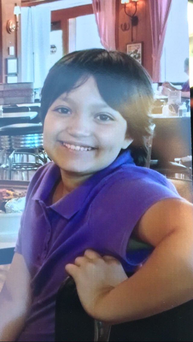 Topeka_Police's tweet photo. MISSING GIRL: 11 year-old Azaraya C. Aguilar. Last seen this morning at around 9:45 in the 3800 block of SW South Park Ave. Call 911 if you know where she is. https://t.co/ma2l06zeu8