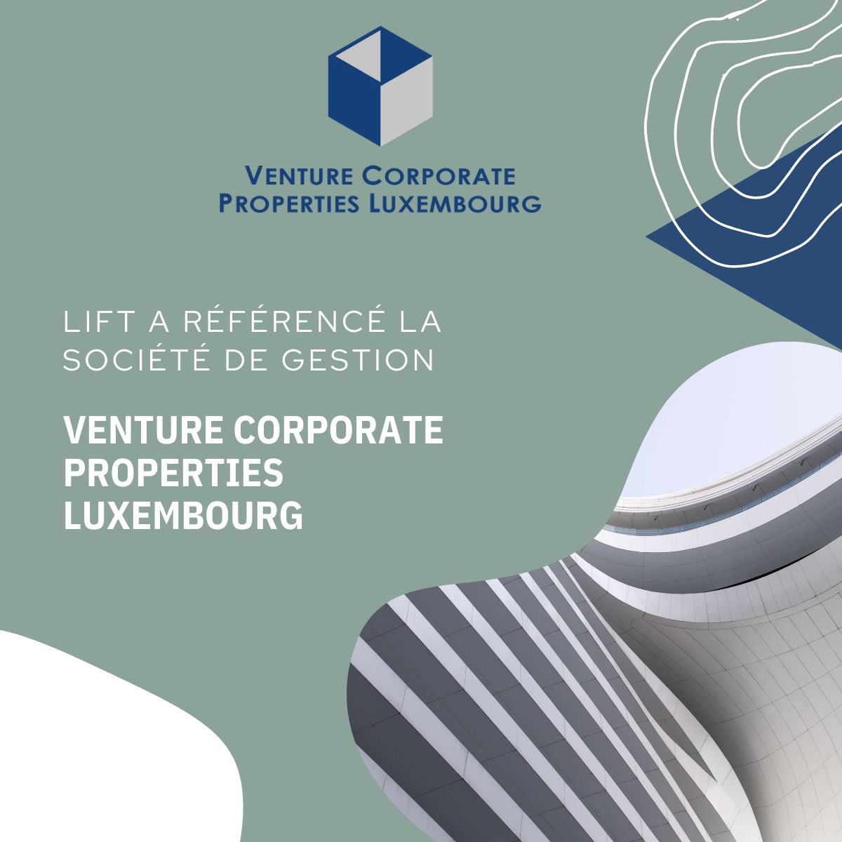 📣  Découvrez la première Société de gestion référencée par LIFT TPM : 
Venture Corporate Properties Luxembourg et son fonds Venture Real Estate Fund.
#privateequity #immobilier #investissement #patrimoine